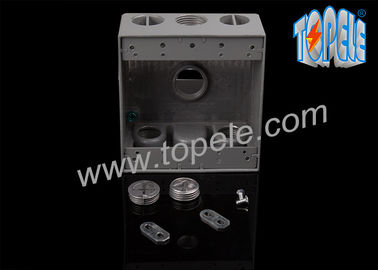 Elektriciteitsdozen voor het branchecircuit Bedrading Aluminium Die Cast Weerbestendige Doos / Twee-band elektrische stopcontactdoos