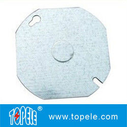 4 inch elektrisch metalen deksel 54C6 platte achthoekige stalen deksel 1/2 inch knock-out