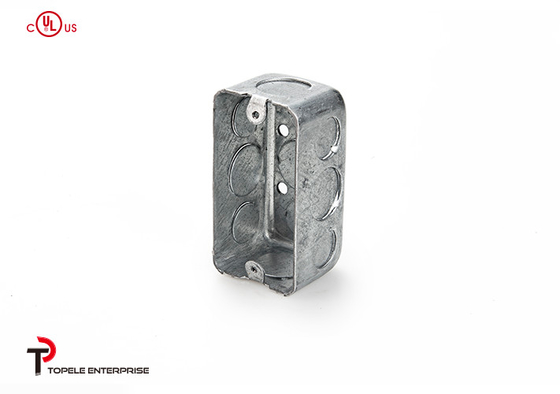 TOPELE 4 ′′ X 2 ′′, 1 - 1/2 ′′ Diep Single Gang Wiring Handy Box, Zes 1/2 ′′ Knockouts