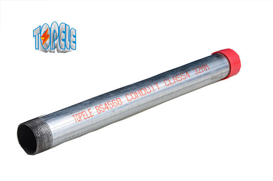Hot Dip gegalvaniseerd staal BS4568 geleiding Klasse 4 GI-pijp met koppeling en beschermkap