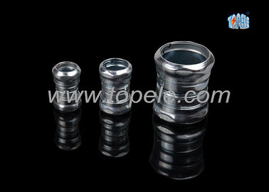 Elektrische metalen buizenverbinding / gemaakt van 514B zinkgeplatte stalen compressiecouplage / 1/2 inch tot 4 inch