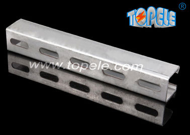 Zwarte HDG-slotplain Strut Unistrut-kanaal om leidingen te ondersteunen 41X 41MM