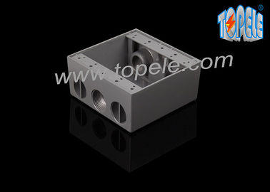 Elektriciteitsdozen voor het branchecircuit Bedrading Aluminium Die Cast Weerbestendige Doos / Twee-band elektrische stopcontactdoos