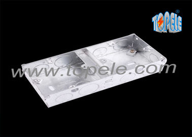 2- Gang British Standard Metalen Elektrische Leiding Box Met PVC, Leiding Switch Box