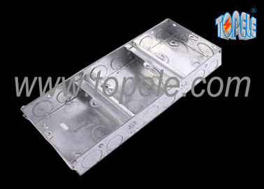 Elektrische metalen plafond stopcontact doos bedekt 1 + 1 + 1 gangleiding