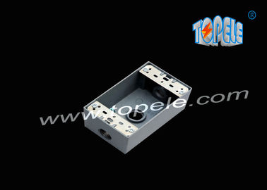 Gegooid aluminium weerbestendige dozen 3 gaatjes / 5 gaatjes Single Gang Outlet Dozen Gegooid metaal