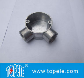 TOPELE 25 mm / 32 mm BS Elektrische geleiding gegalvaniseerd aluminium cirkelvormig aansluitdoosje voor geleidingsbevestigingen