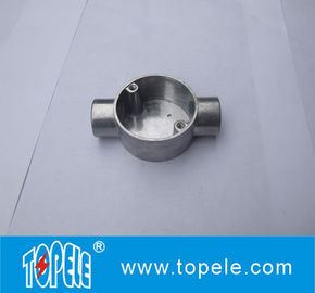 TOPELE 20 mm / 25 mm BS4568 / BS31 Elektrische tweerichtings cirkelvormige hoek aluminium aansluitdoos, elektrische geleidingsbevestigingen