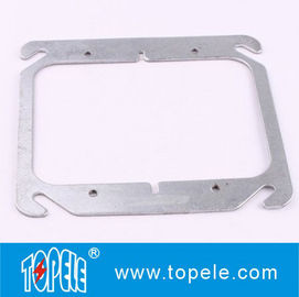 TOPELE 4 &quot; VLAAT BLANK Kwadraat DEKKER VAN TWEE GANGS OUTLET BOXES, GALVANISED STEEL