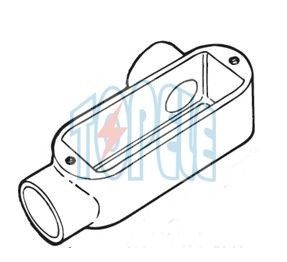 1 inch aluminium LR type IP65 draad EMT / stijf geleid lichaam met deksel