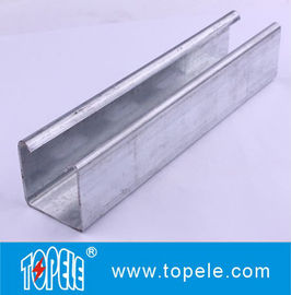 Plain channel41x25mm, 41x35mm Voorgegalvaniseerd Perforated Plain / Slotted Strut Channel Steel Unistrut Channel