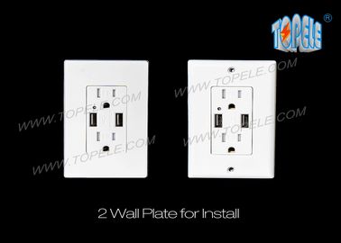 Smart High Speed USB Charger 15A Tamper - Resistente stopcontact Alleen voor gebruik binnen