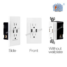 Smart High Speed USB Charger 15A Tamper - Resistente stopcontact Alleen voor gebruik binnen