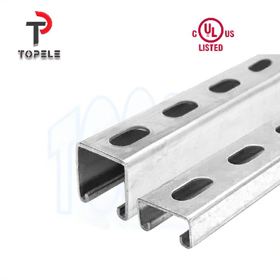Kanaal Unistrut 41X41X2.5mm van de hete ONDERDOMPELINGS Gegalvaniseerd Duidelijk/Ingelast Stut