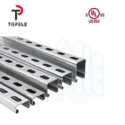 Kanaal Unistrut 41X41X2.5mm van de hete ONDERDOMPELINGS Gegalvaniseerd Duidelijk/Ingelast Stut