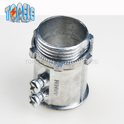 20mm 50mm EMT Conduit Fittings IEC61386 EMT Set Screw Connector Zink