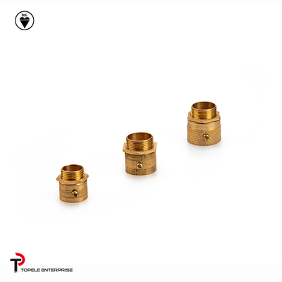 Goudkleurige koperen connector, geplatte of geen 38 mm, 50 mm Grootte
