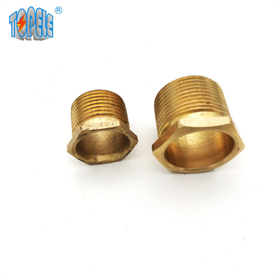 Snak/typ plotseling Mannetje Ingepast Messing Hexagon Bush 15mm 20mm 25mm