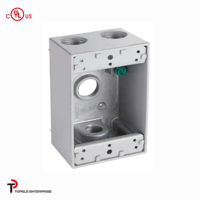Rectangular Aluminium Elektrische Doos, Schakelaar Elektrische Doos Buiten