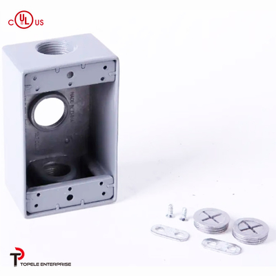 Rectangular Aluminium Elektrische Doos, Schakelaar Elektrische Doos Buiten