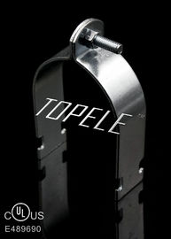 UL Stalen Pipe Clamps / Gegalvaniseerde Strut Clamps Voor Rigid Pipe, Gegalvaniseerde oppervlakte afwerking