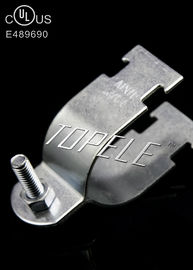 UL Stalen Pipe Clamps / Gegalvaniseerde Strut Clamps Voor Rigid Pipe, Gegalvaniseerde oppervlakte afwerking