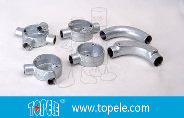 20MM 3 / 4 ′′, 1 ′′ BS4568 GI ijzeren elleboog buigbaar ijzeren cirkelvormig aansluitdoosje met een gat