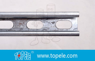 Zwart gegalvaniseerd 41X41MM Unistrut Channel, HDG Slotted / Plain Strut Channel voor ondersteuning leidingen