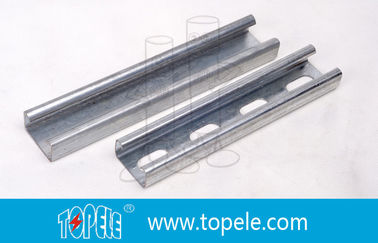 Zwart gegalvaniseerd 41X41MM Unistrut Channel, HDG Slotted / Plain Strut Channel voor ondersteuning leidingen