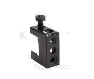 Vervormbare ijzeren balkkklemmen, pijplichtmachines gegalvaniseerde top universele balkkklemmen OEM/ Lay In Lugs/ Black Enamel Spring Steel