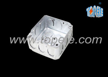 Gegalvaniseerde stalen 4 inch vierkant geleidingsdozen, buiten geleidingsdozen met knockouts.