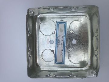 Gegalvaniseerde stalen 4 inch vierkant geleidingsdozen, buiten geleidingsdozen met knockouts.