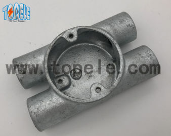 BS4568 Elektriciteitsleidingsbevestigingen Twin Through Way H Buigbare ijzeren doos 20 mm -32 mm