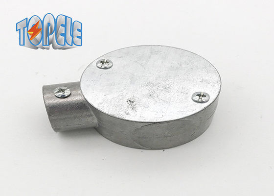 BS 31 Aluminium cirkelvormige doos Gi geleidingsbevestigingen 3/4&quot; 1&quot; eenrichtingsverbindingsdoos