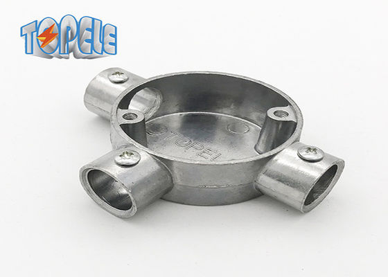 3/4&quot; 1&quot; BS31 geleiding Aluminium Fitting Circulaire Box 3 Way / Tee Box Iso
