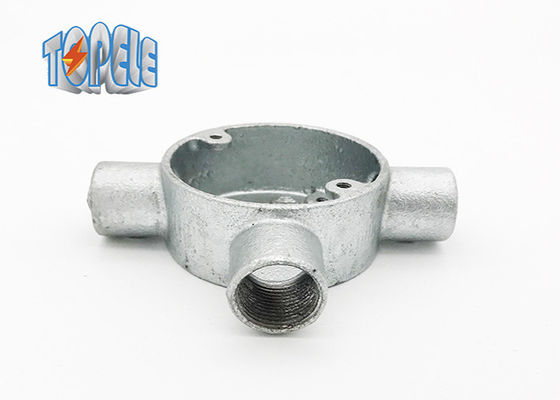 20mm 25mm 32mm BS4568 Lijn Circulaire Doos Drie Tee Way Buigsame ijzeren Doos