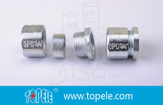 Drie stukken type 1/2''-2''' buigbaar ijzeren rigide geleidingscouplage