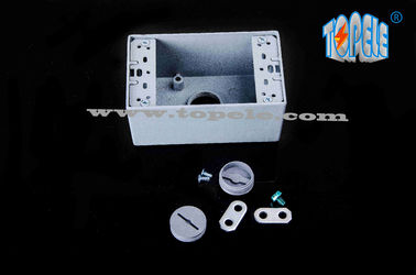 Weerbestendige elektrische dozen 3 gaten Single Gang Outlet Dozen Aluminium