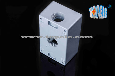 Weerbestendige elektrische dozen 3 gaten Single Gang Outlet Dozen Aluminium