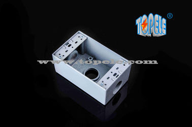 Weerbestendige elektrische dozen 3 gaten Single Gang Outlet Dozen Aluminium