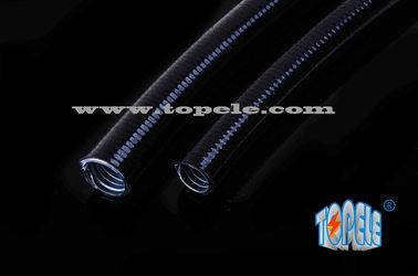 Geaffineerde flexibele leiding Grijzige / Zwarte PVC-gecoate elektrische gegalvaniseerde stalen flexibele pijp
