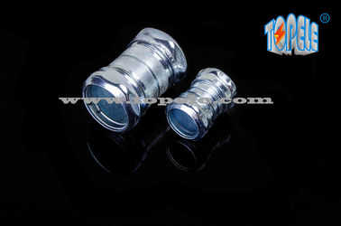 Elektrische metalen buizenverbinding / gemaakt van 514B zinkgeplatte stalen compressiecouplage / 1/2 inch tot 4 inch