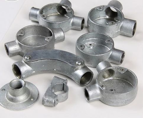 Buigsame ijzeren aluminium elektrische verbindingsdoos gegalvaniseerd 20 mm 25 mm