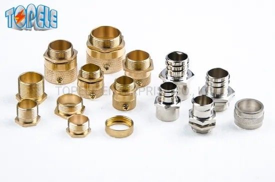 Messing Flexible Metal Conduit Fittings Long Short Type Male Hexagon Bush