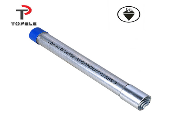 25 mm Class 3 BS gegalvaniseerde Gi-leidingspijp voor elektrische bedrading