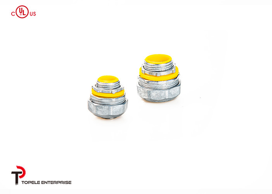 1/2" - 4" zink vloeibare strakke rechte aansluiting met gele / blauwe pakking