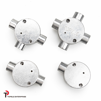 TOPELE 25 mm warm gedompeld gegalvaniseerd aluminium verbindingsdoos / metalen geleidingsdoos met BS4568-normen /